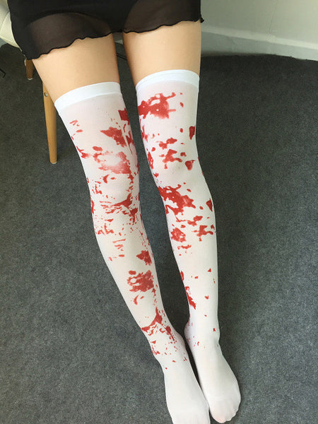 Sexy Cosplay Striped Knee Stockings Japanese